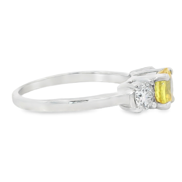 14K White Gold Sapphire Diamond Fashion Ring Image 4 Monarch Jewelry Winter Park, FL