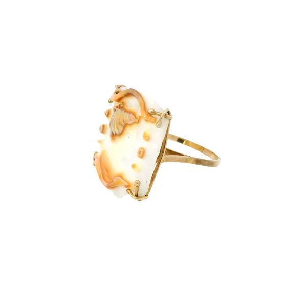 14K Yellow Gold Ladies Cameo Fashion Ring Image 2 Monarch Jewelry Winter Park, FL