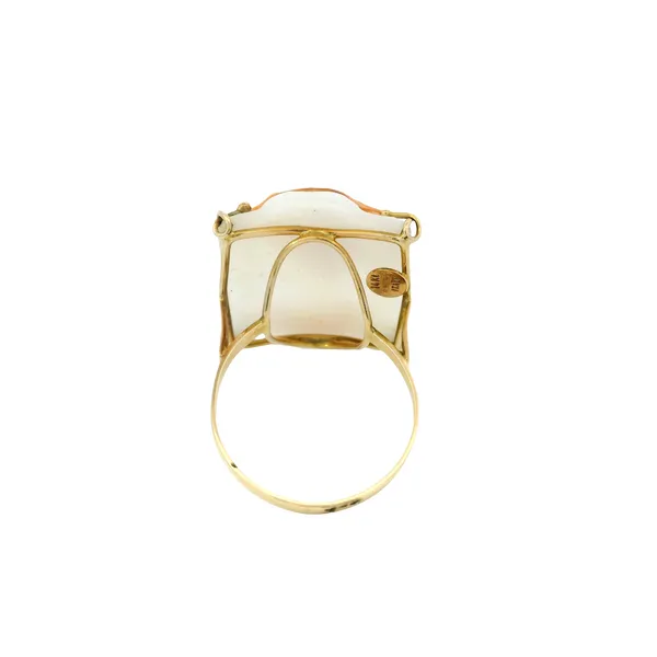 14K Yellow Gold Ladies Cameo Fashion Ring Image 5 Monarch Jewelry Winter Park, FL