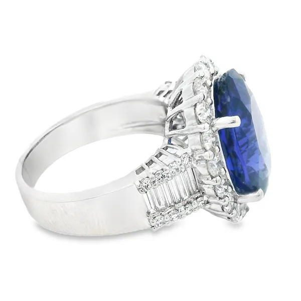 18K White Gold Tanzanite Diamond Fashion Ring Image 3 Monarch Jewelry Winter Park, FL