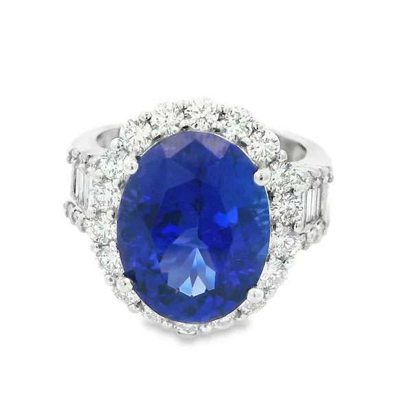 18K White Gold Tanzanite Diamond Fashion Ring Monarch Jewelry Winter Park, FL