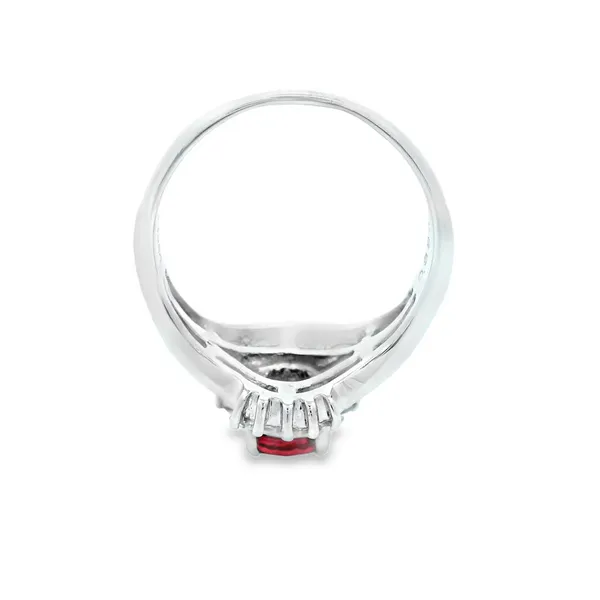 Platinum Ruby and Diamond Fashion Ring Image 4 Monarch Jewelry Winter Park, FL