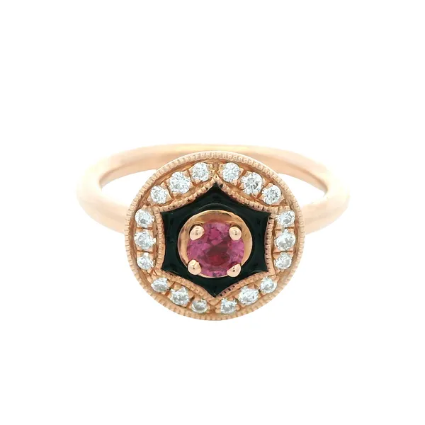14K Rose Gold Ruby and Diamond Fashion Ring Monarch Jewelry Winter Park, FL