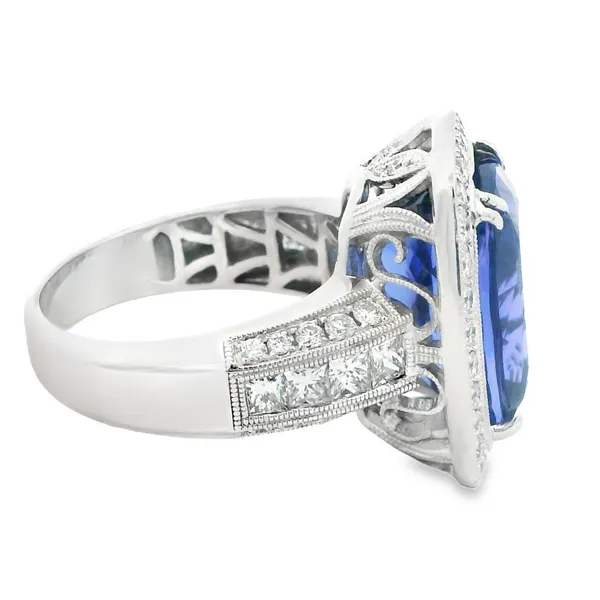 18K White Gold Tanzanite Diamond Fashion Ring Image 3 Monarch Jewelry Winter Park, FL
