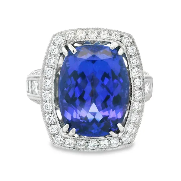 18K White Gold Tanzanite Diamond Fashion Ring Monarch Jewelry Winter Park, FL