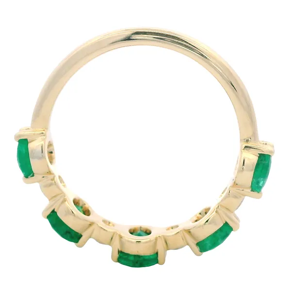 Oval Emerald & Lab Grown Diamond Fashion Ring Image 4 Monarch Jewelry Winter Park, FL