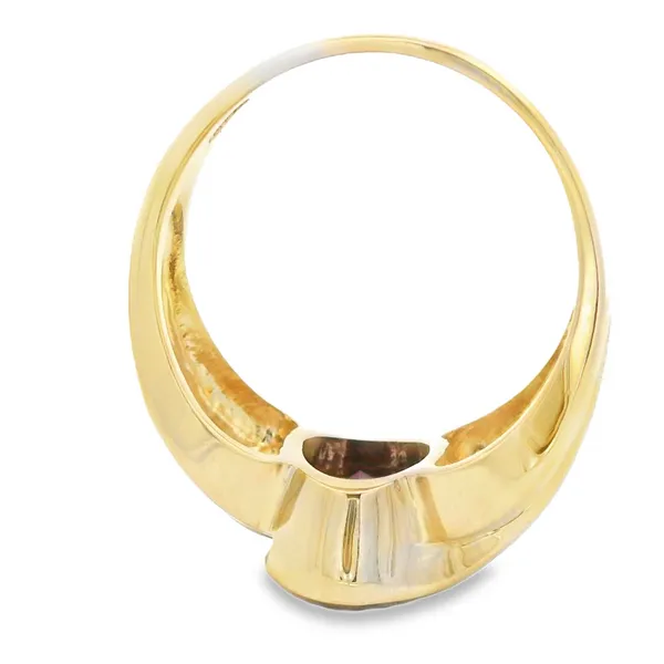 Garnet and Diamond Fashion Ring in 14K Yellow Gold Image 4 Monarch Jewelry Winter Park, FL