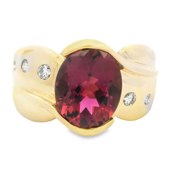 Garnet and Diamond Fashion Ring in 14K Yellow Gold Monarch Jewelry Winter Park, FL