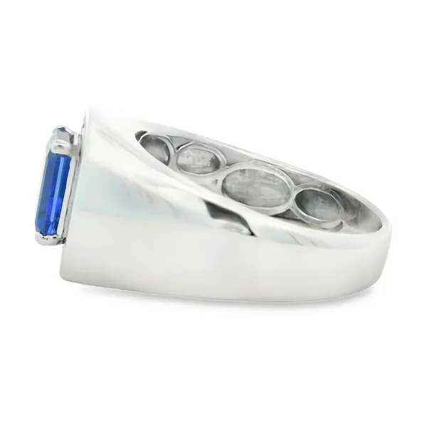 14K White Gold Tanzanite Emerald Cut Fashion Ring Image 2 Monarch Jewelry Winter Park, FL