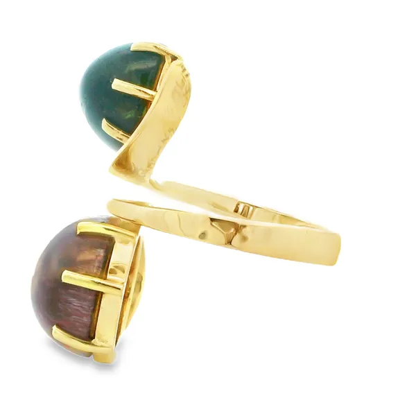 14K Yellow Gold Tourmaline Geometric Ring Image 2 Monarch Jewelry Winter Park, FL