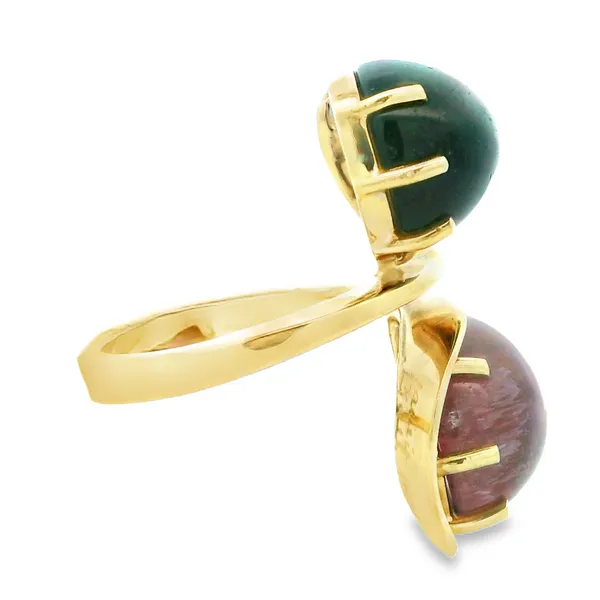 14K Yellow Gold Tourmaline Geometric Ring Image 3 Monarch Jewelry Winter Park, FL