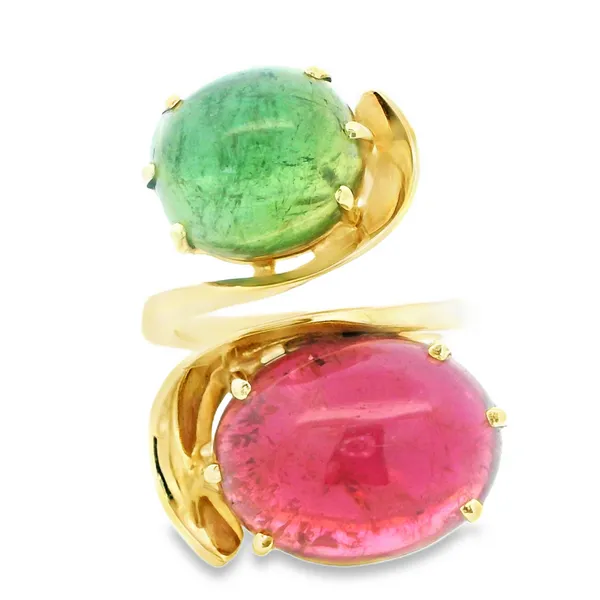 14K Yellow Gold Tourmaline Geometric Ring Monarch Jewelry Winter Park, FL