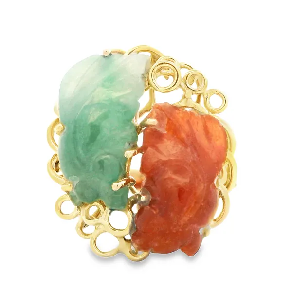 14K Yellow Gold Jade Fashion Ring Monarch Jewelry Winter Park, FL