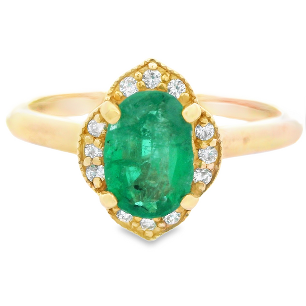 14K Yellow Gold Emerald Fashion Ring Monarch Jewelry Winter Park, FL