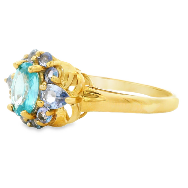 Paraiba & Tourmaline Fashion Ring Image 2 Monarch Jewelry Winter Park, FL