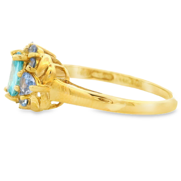 Paraiba & Tourmaline Fashion Ring Image 3 Monarch Jewelry Winter Park, FL