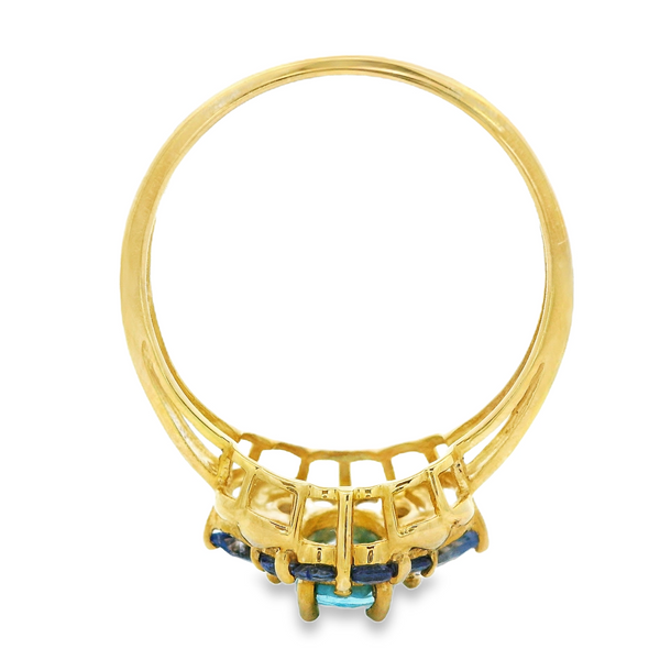 Paraiba & Tourmaline Fashion Ring Image 5 Monarch Jewelry Winter Park, FL