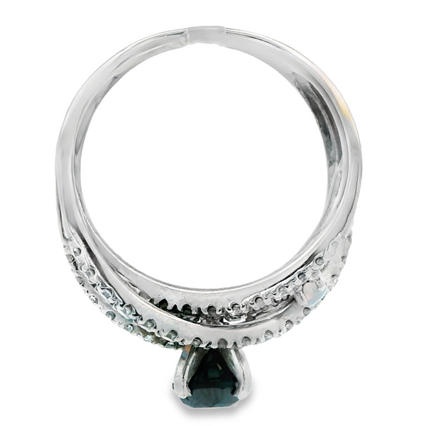 Black Diamond & Opal Band Image 5 Monarch Jewelry Winter Park, FL