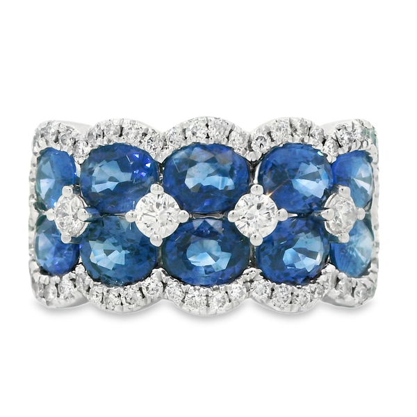 14K White Sapphire Diamond Estate Ring Monarch Jewelry Winter Park, FL