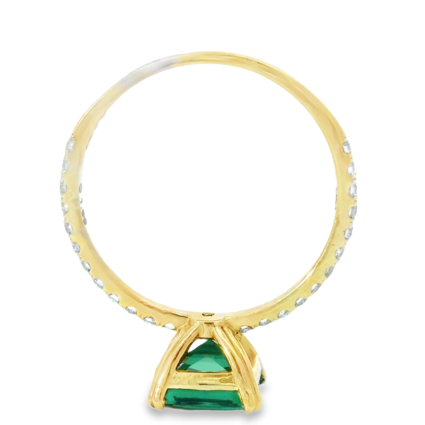 14K Yellow Tourmaline Diamond Ring Image 5 Monarch Jewelry Winter Park, FL