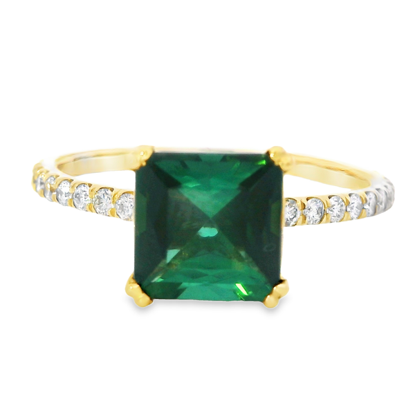 14K Yellow Tourmaline Diamond Ring Monarch Jewelry Winter Park, FL
