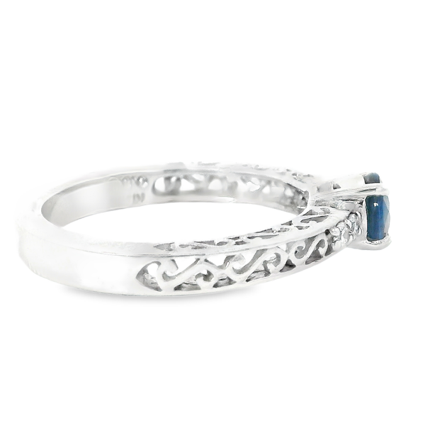Sapphire and Diamond White Gold Fashion Ring Image 4 Monarch Jewelry Winter Park, FL