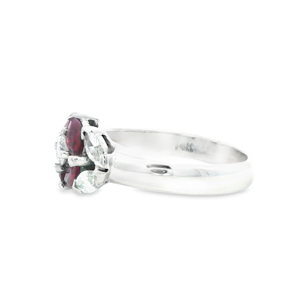 Diamond and Ruby 14K White Gold Fashion Ring Image 3 Monarch Jewelry Winter Park, FL