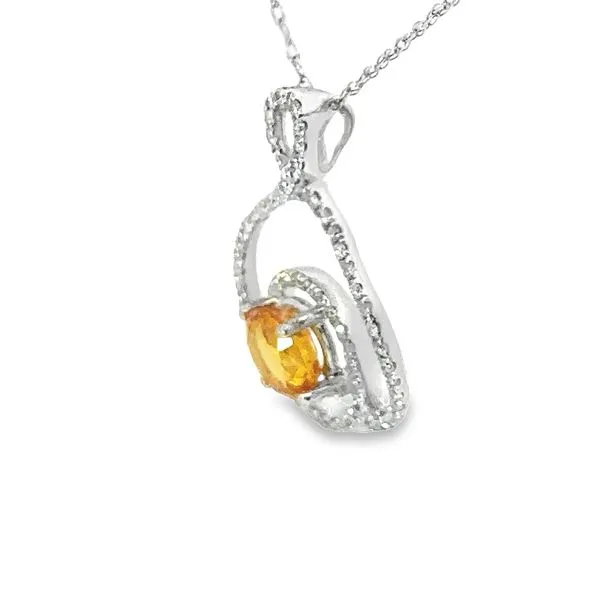 18k Yellow Sapphire Pendant 230-00070 Image 2 Monarch Jewelry Winter Park, FL
