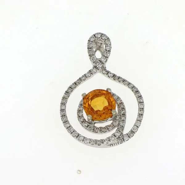 18k Yellow Sapphire Pendant 230-00070 Image 4 Monarch Jewelry Winter Park, FL