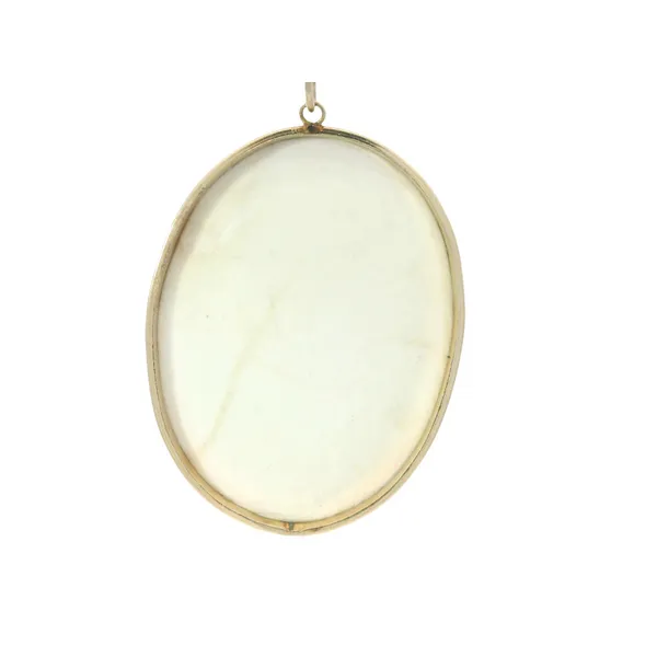 14K Yellow Gold Cameo Pendant with Young Girl Image 5 Monarch Jewelry Winter Park, FL
