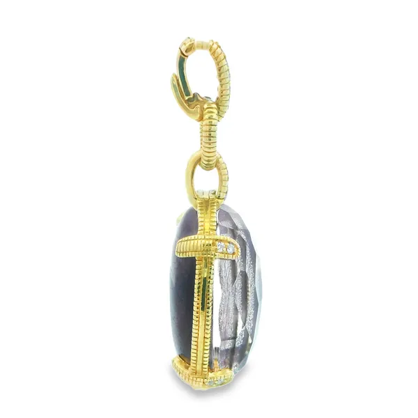 18K Yellow Gold Diamond Pendant Image 3 Monarch Jewelry Winter Park, FL