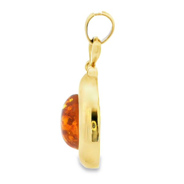 Vintage Estate Amber Pendant Image 2 Monarch Jewelry Winter Park, FL