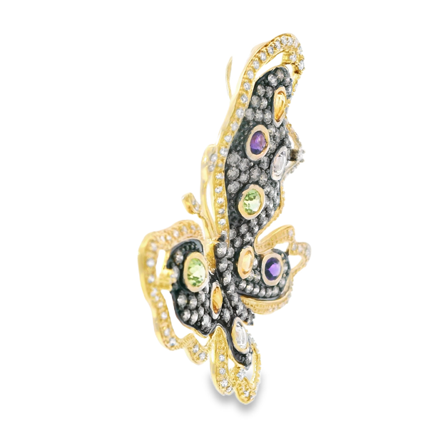 Le Vian Butterfly Colored Stone Pendant Image 4 Monarch Jewelry Winter Park, FL