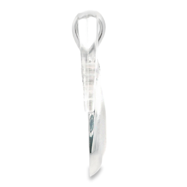 14K White Gold Mother of Pearl Pendant Image 4 Monarch Jewelry Winter Park, FL