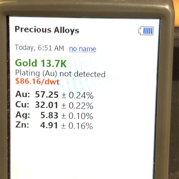14K Yellow Gold Retro Lady Pendant with Pin Image 5 Monarch Jewelry Winter Park, FL