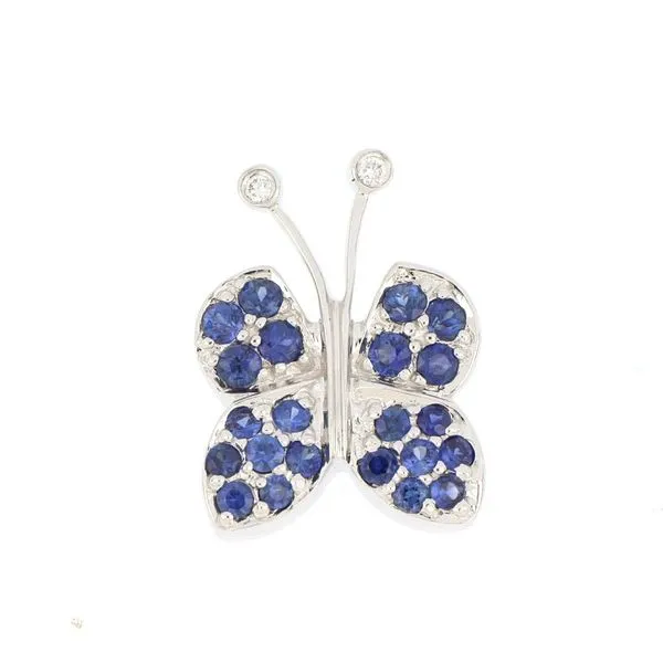 14k Sapphire Butterfly Pendant 230-00276 Monarch Jewelry Winter Park, FL