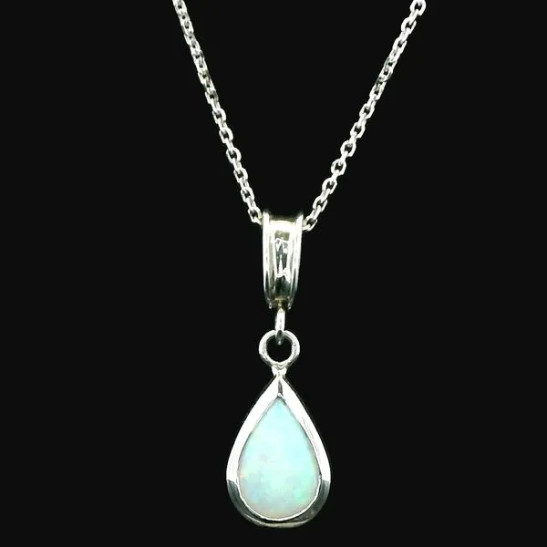 Bezel set opan necklace Image 2 Monarch Jewelry Winter Park, FL