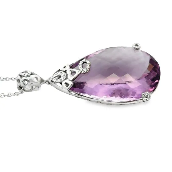 18KW Roberto Coin Amethyst Necklace 235-00368 Image 2 Monarch Jewelry Winter Park, FL