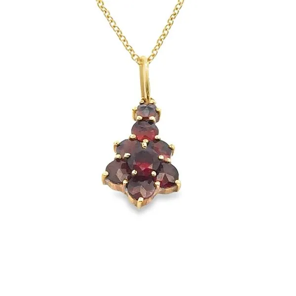 14KY Garnet Necklace 235-00370 Image 2 Monarch Jewelry Winter Park, FL