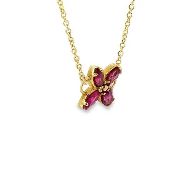 14Karat Yellow Gold Ruby Necklace 235-00372 Image 2 Monarch Jewelry Winter Park, FL