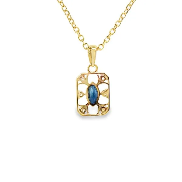 Marquise and Diamond Necklace 235-00384 Image 3 Monarch Jewelry Winter Park, FL