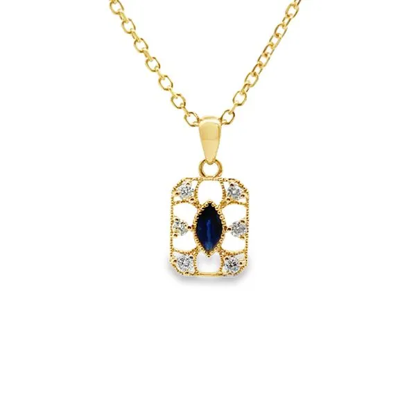 Marquise and Diamond Necklace 235-00384 Monarch Jewelry Winter Park, FL