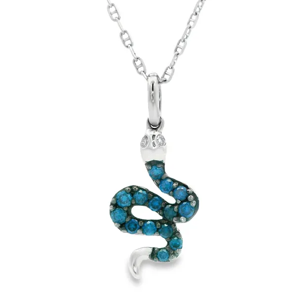 Blue Diamond Snake Chain Necklace Monarch Jewelry Winter Park, FL