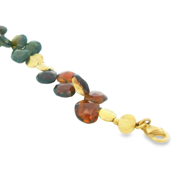 18KY Tourmaline Briolette bracelet 240-00161 Monarch Jewelry Winter Park, FL