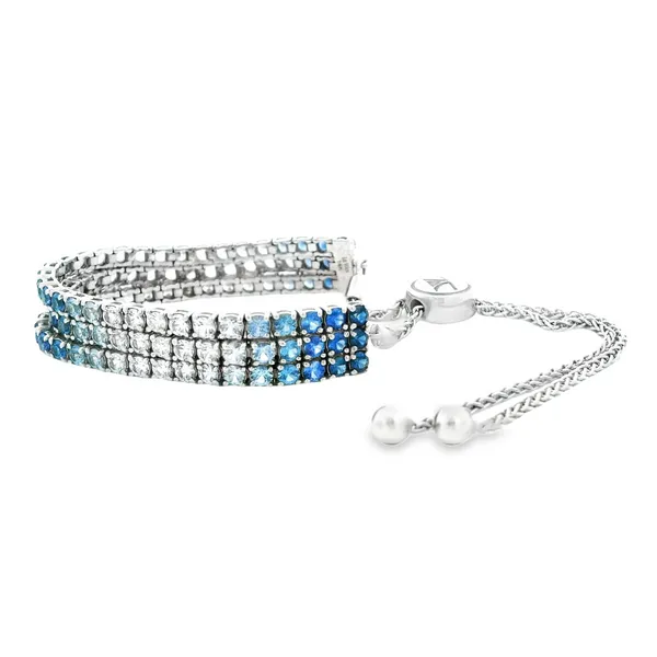 Levian Denim Ombre Sapphire Bolo Bracelet Image 2 Monarch Jewelry Winter Park, FL