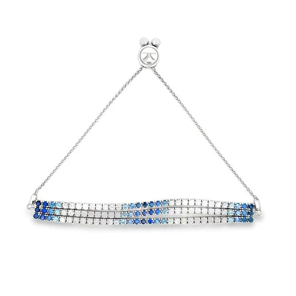 Levian Denim Ombre Sapphire Bolo Bracelet Image 4 Monarch Jewelry Winter Park, FL