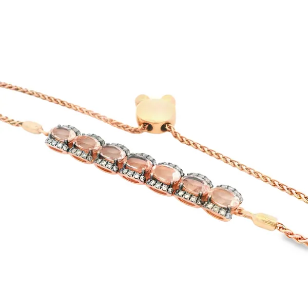 14Karat Rose Gold Morganite and Diamond Bracelet Monarch Jewelry Winter Park, FL