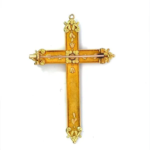 18KY Cross Pin/Pendant 250-00061 Image 3 Monarch Jewelry Winter Park, FL