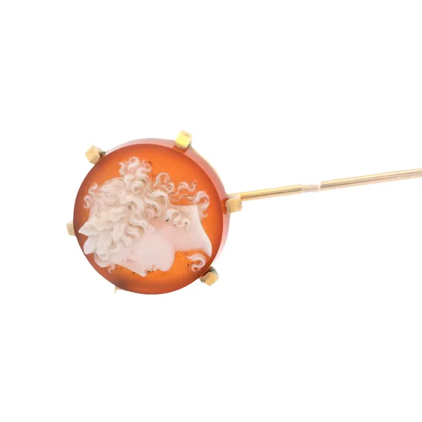 14K Yellow Gold Victorian Cameo Pin Image 3 Monarch Jewelry Winter Park, FL