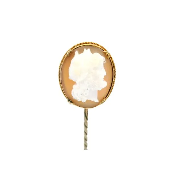 14K Yellow Gold Victorian Cameo Pin Image 2 Monarch Jewelry Winter Park, FL